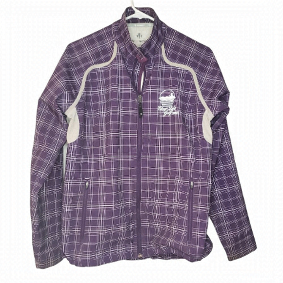 𝅺sun Ice purple grey spring fall jacket Large - Picture 1 of 8